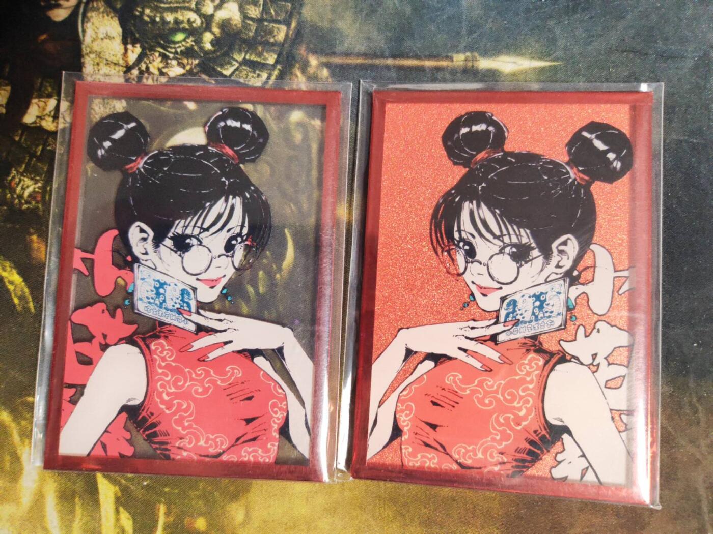 周四第100期阳大大卡牌拍卖第100期（持续收拍品，周六晚上九点截拍，进群福利早知道） 小花瓣艺术文创 色纸3张 一箱子一张 非常稀缺