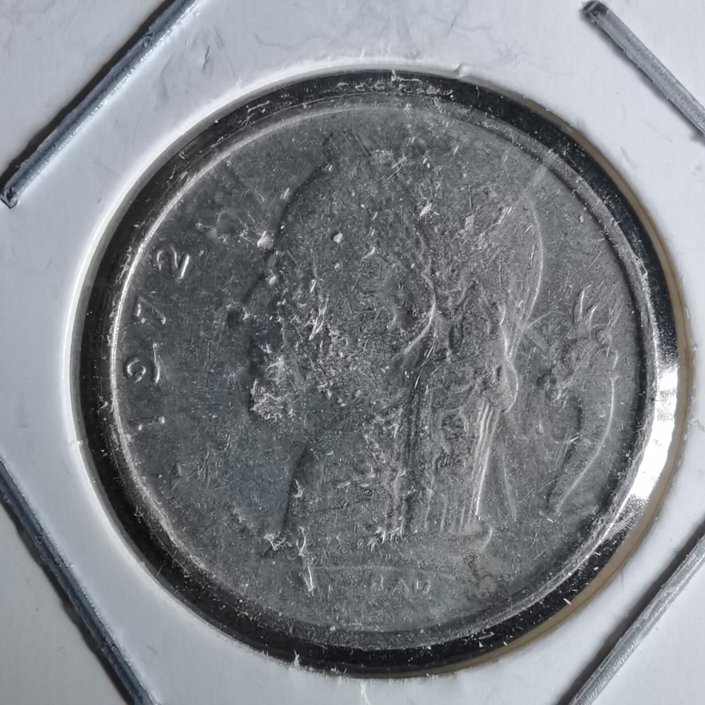 沼泽如烟--第991场 比利时1972年1法郎