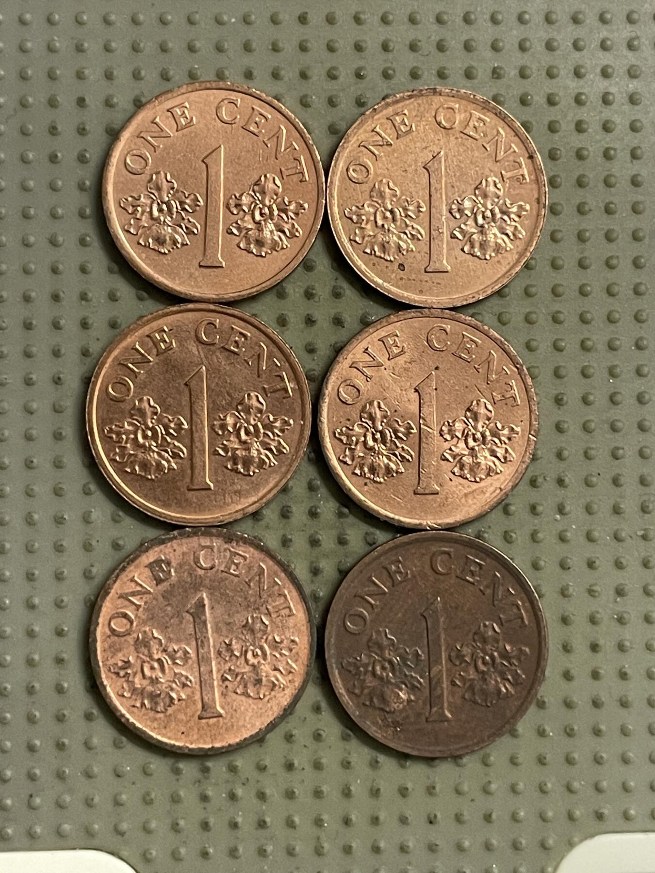 2026年第26场各国散币拍卖（总第176场）年前发货截止到11号 新加坡1分6枚