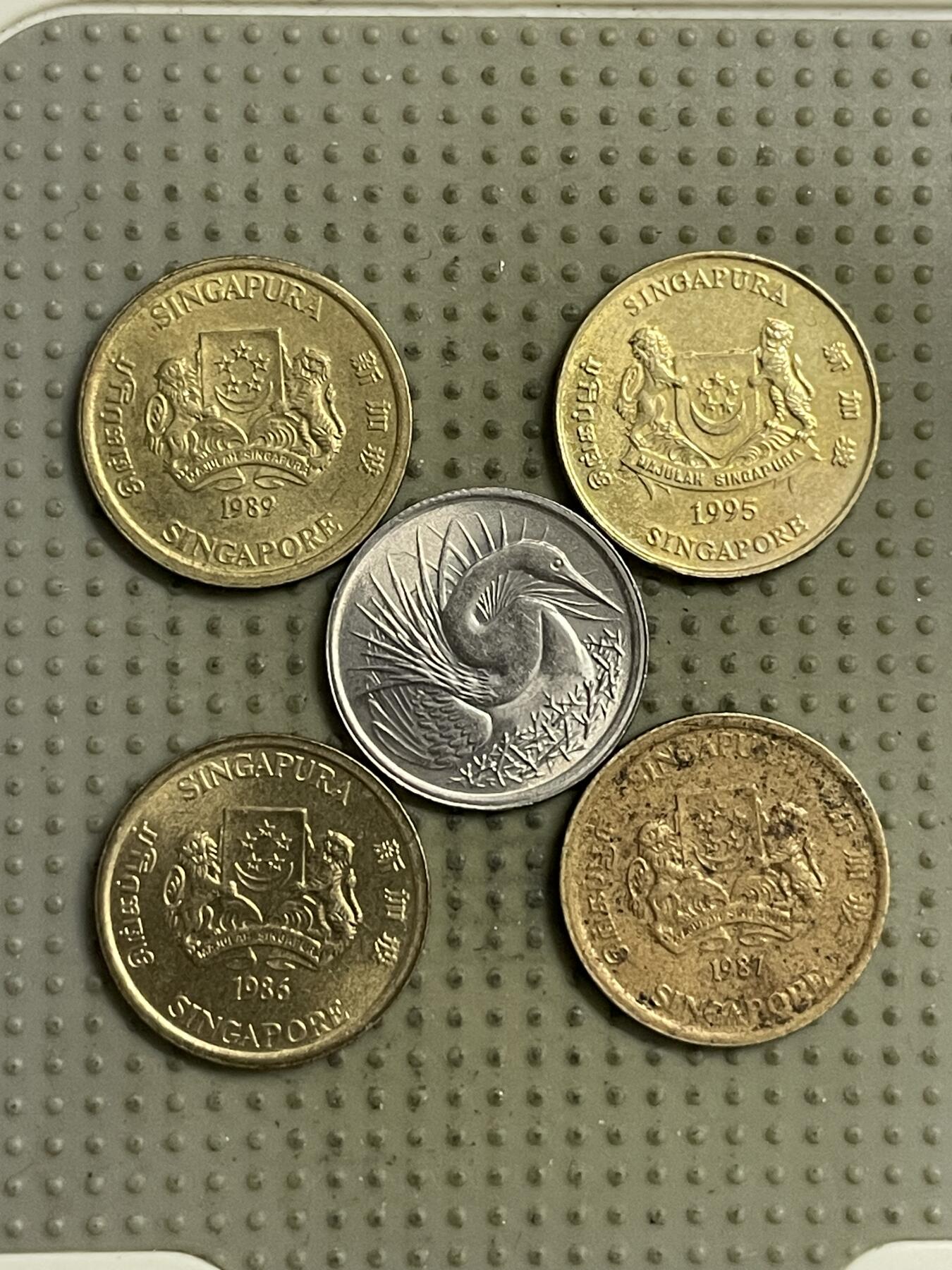 2026年第26场各国散币拍卖（总第176场）年前发货截止到11号 新加坡5分5枚