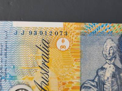 2月10号晚上8点 外国纸币自动截拍第23场 - 澳大利亚塑料钞 1993年10元 极美品近新 初版稀少