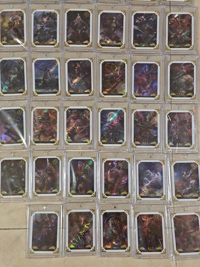 夜之极第三十九期 （2月11日周三晚9点截拍，欢迎竞拍） - 卡动 封神 段磊 彩闪七十五张套（带卡砖，鉴赏佳品）