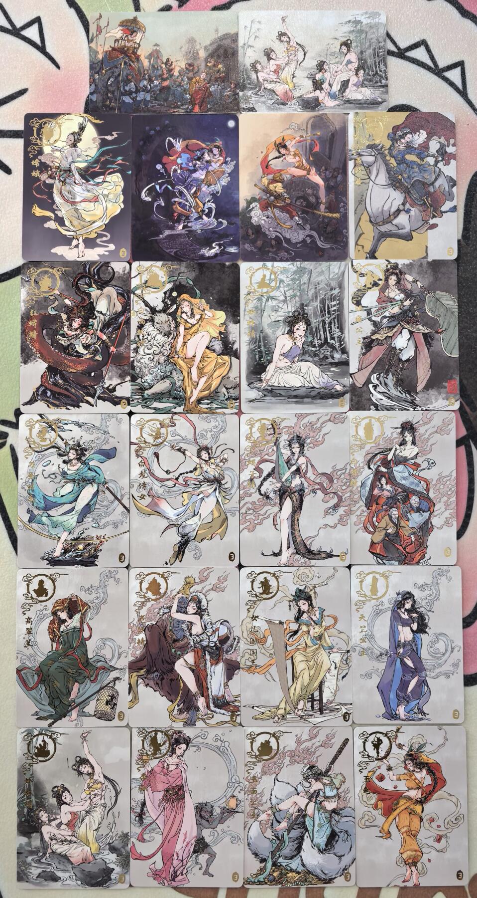 丫丫卡拍贺岁期-隔天发货（2月11日22：00截拍） 【普卡】橙卡文化--百媚西游 主卡+场景卡+解锁卡 一套22张一弹全 ☆工艺为第一张图，后几张是全粗工艺，用作查看具体卡图。此链接为普卡套