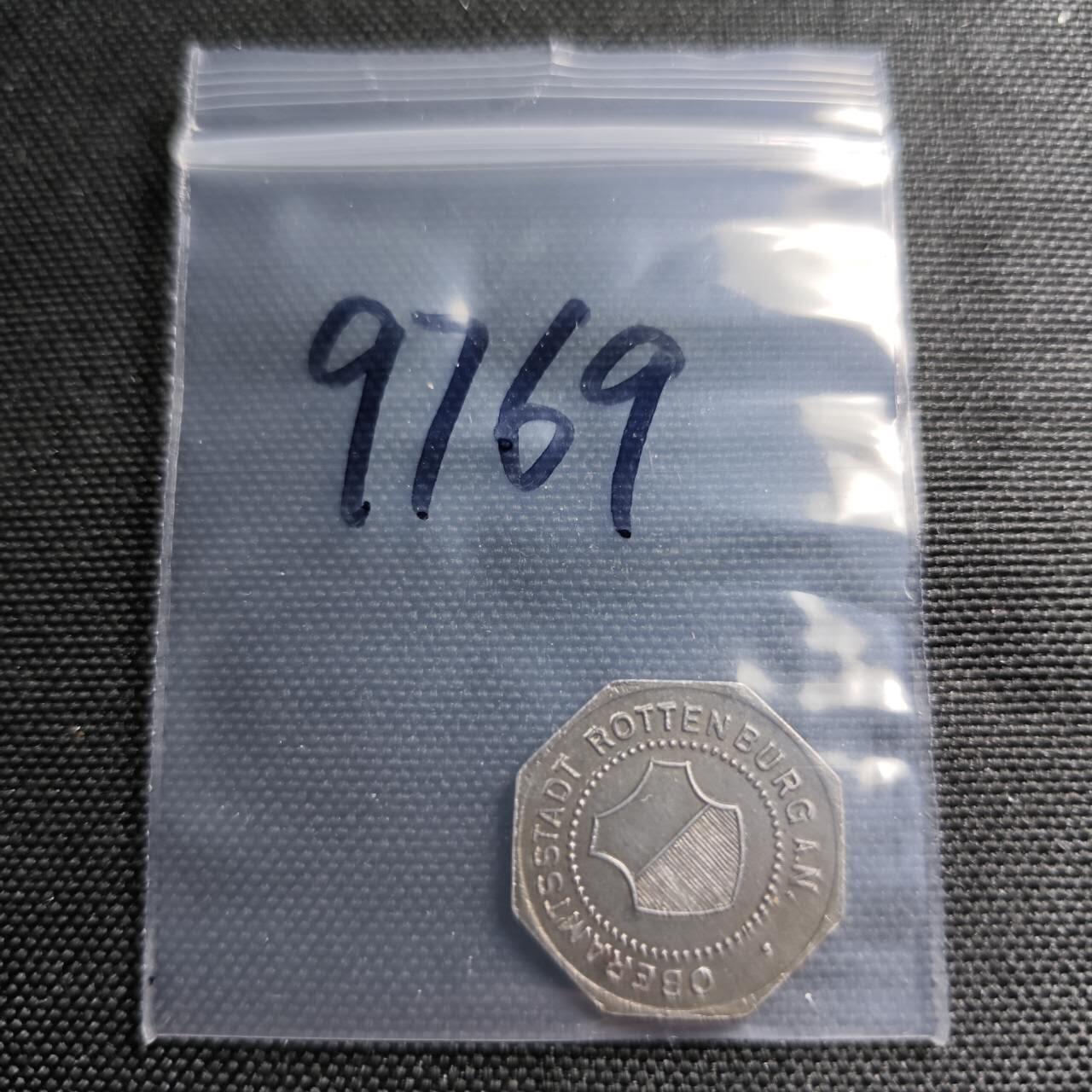 KK钱币收藏小铺  第397期 百期特怕（四拍之一） 2月预留时间 周末发货 1918 德紧罗滕堡市 10芬尼铁币