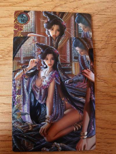 周四第100期阳大大卡牌拍卖第100期（持续收拍品，周六晚上九点截拍，进群福利早知道） - 【双服饰】卡玩帕克 神州百花谱 何婧英 双服饰