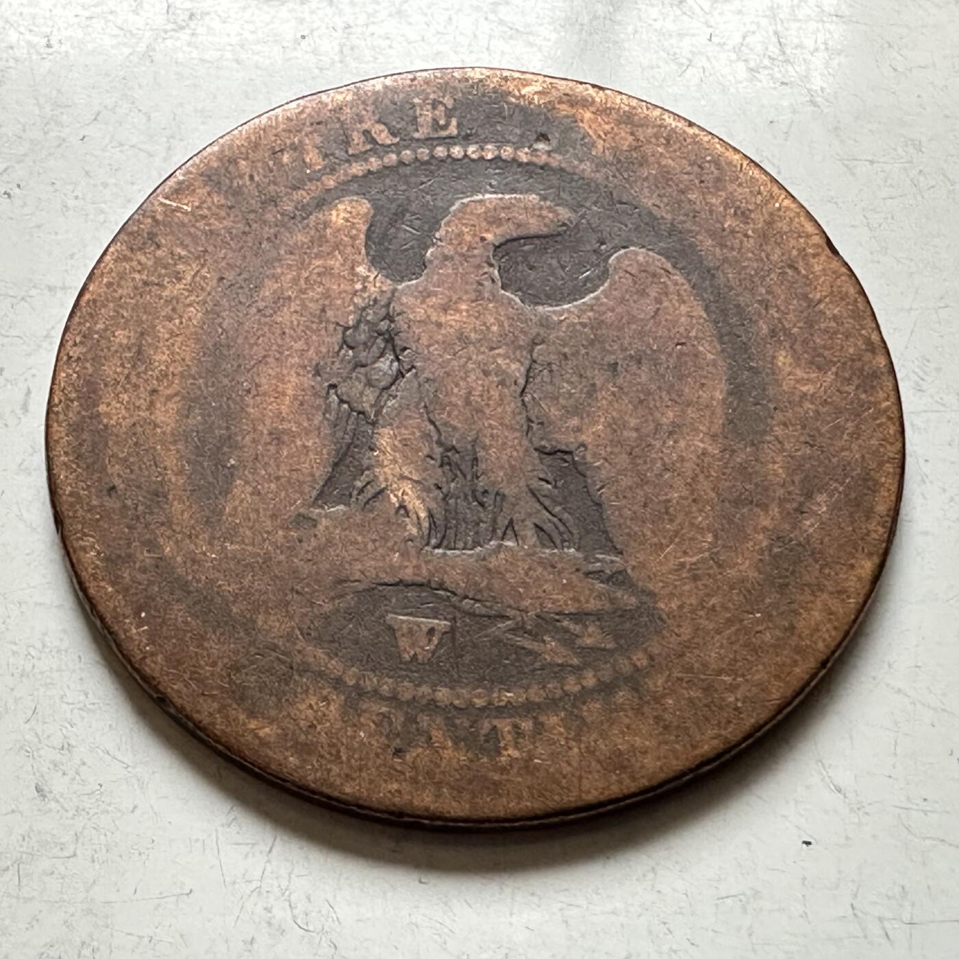 🌹外币初藏🌹🐯2026年第19场 快递已停，正月十五后再发 法国拿三 10分铜币