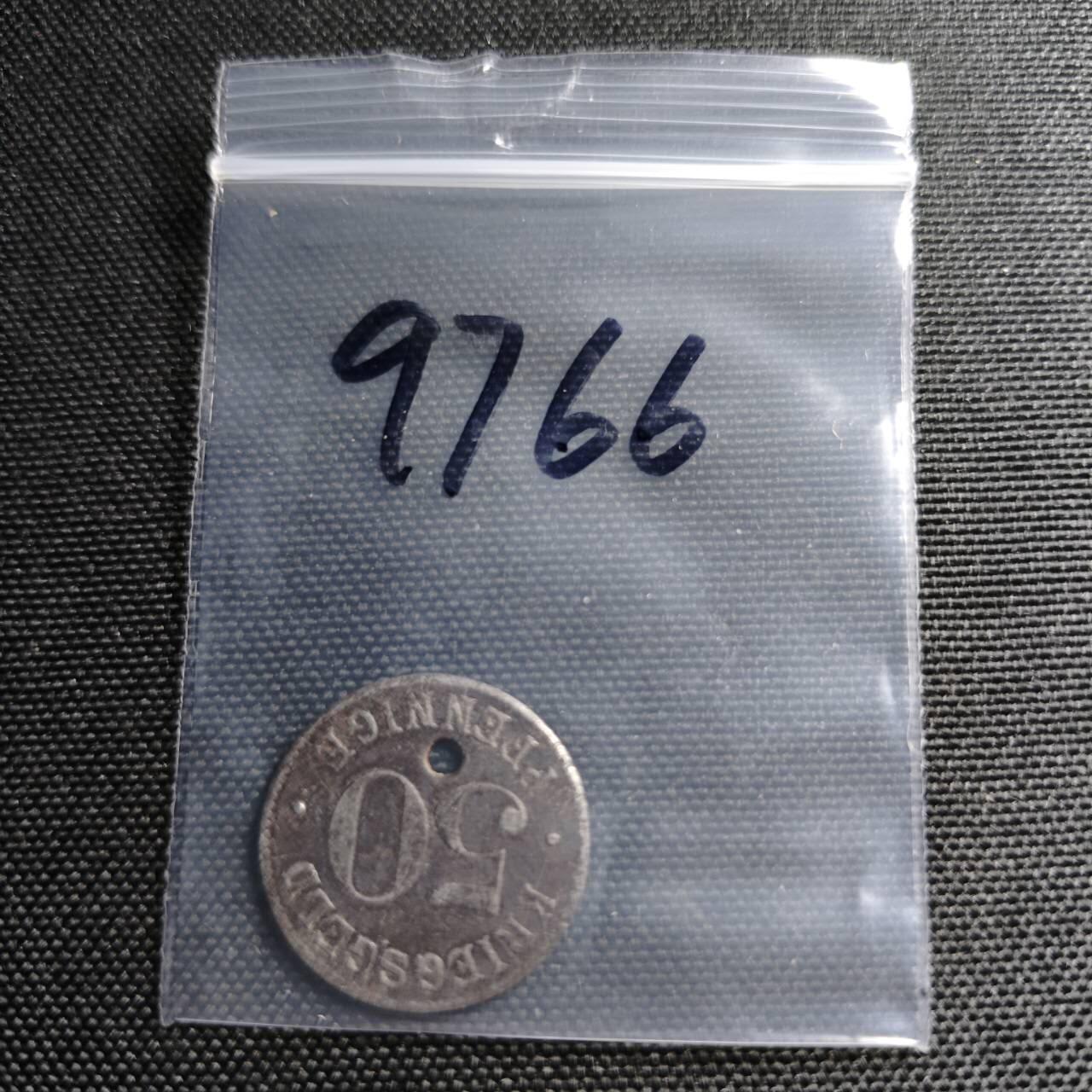 KK钱币收藏小铺  第397期 百期特怕（四拍之一） 2月预留时间 周末发货  ND(1918) 德紧海德堡市 50芬尼铁币