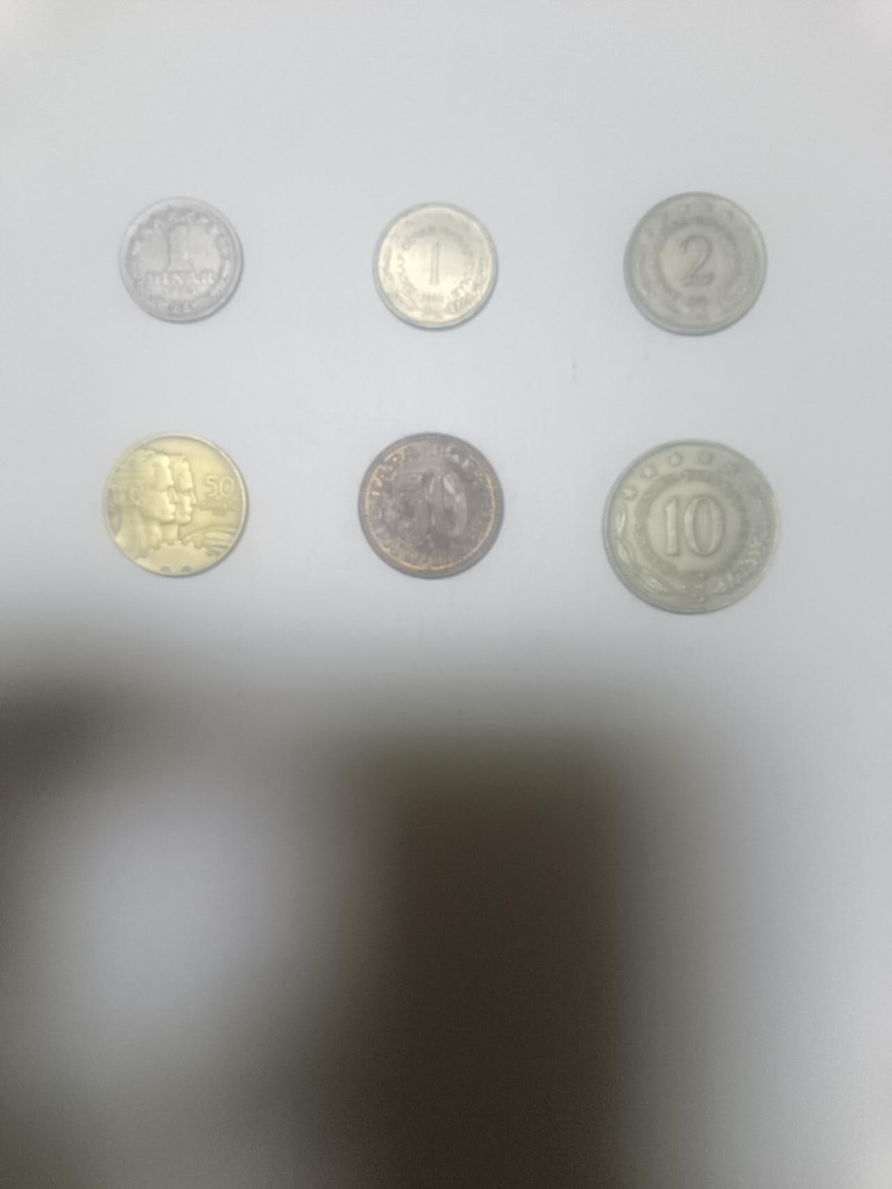 【20260212】非全新纸币和硬币第334场 南斯拉夫6枚硬币小套