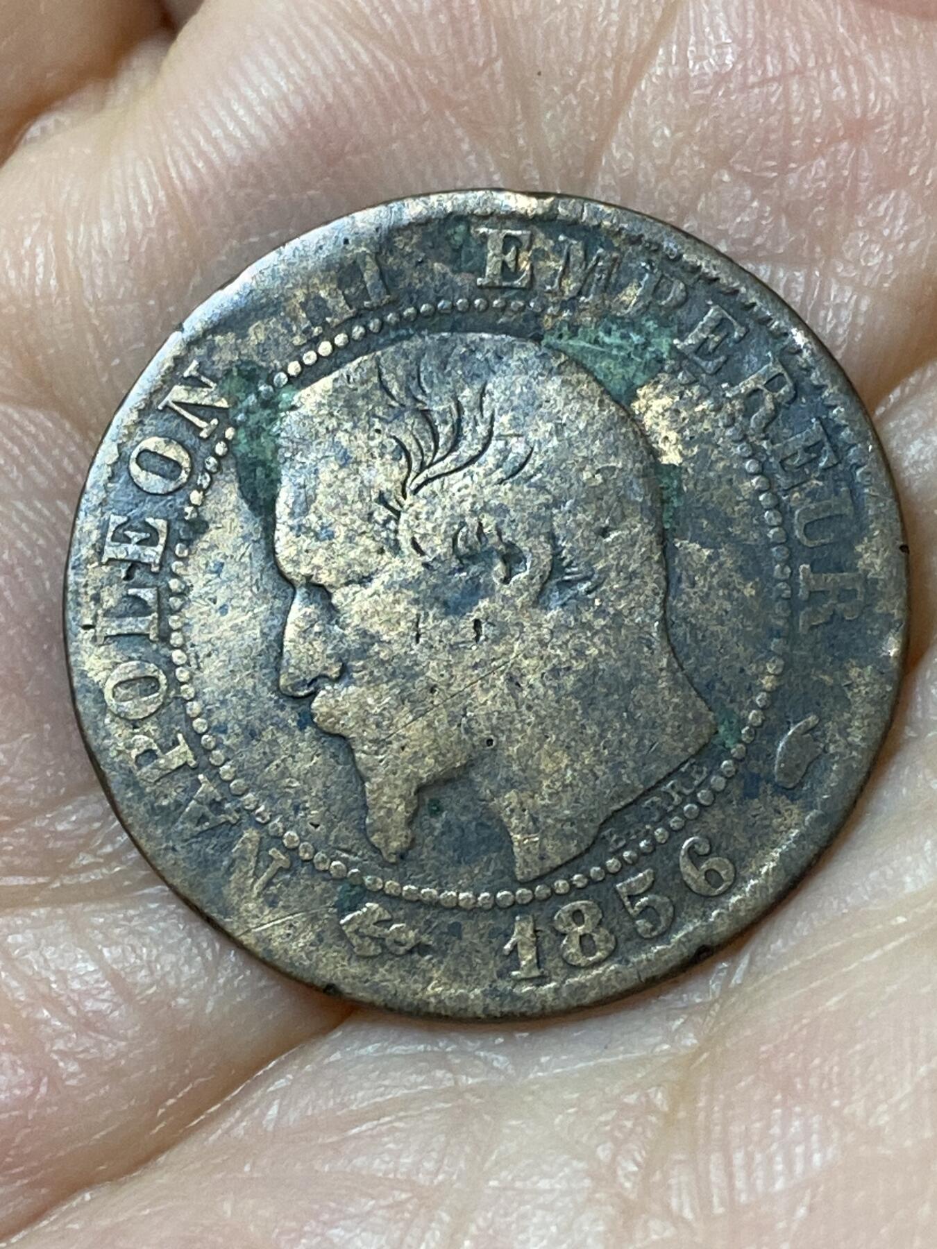 2026年第二十三场(总第一百九十二场）外国好品散币场(年后发货) 法兰西第二帝国1856年5生丁(拿破仑三世第一版，A标巴黎造)