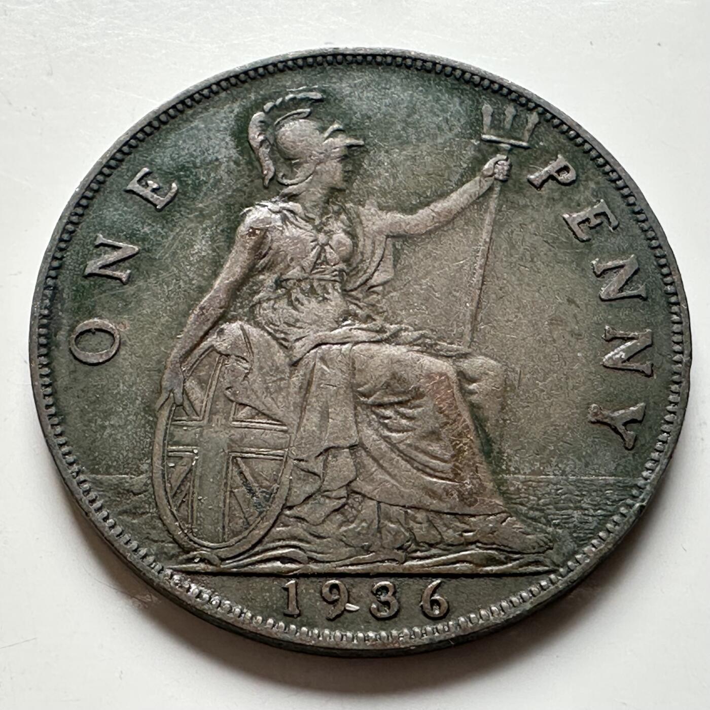 🌹外币初藏🌹🐯2026年第19场 快递已停，正月十五后再发 英国1936年一便士