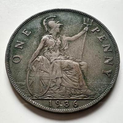 🌹外币初藏🌹🐯2026年第19场 快递已停，正月十五后再发 - 英国1936年一便士