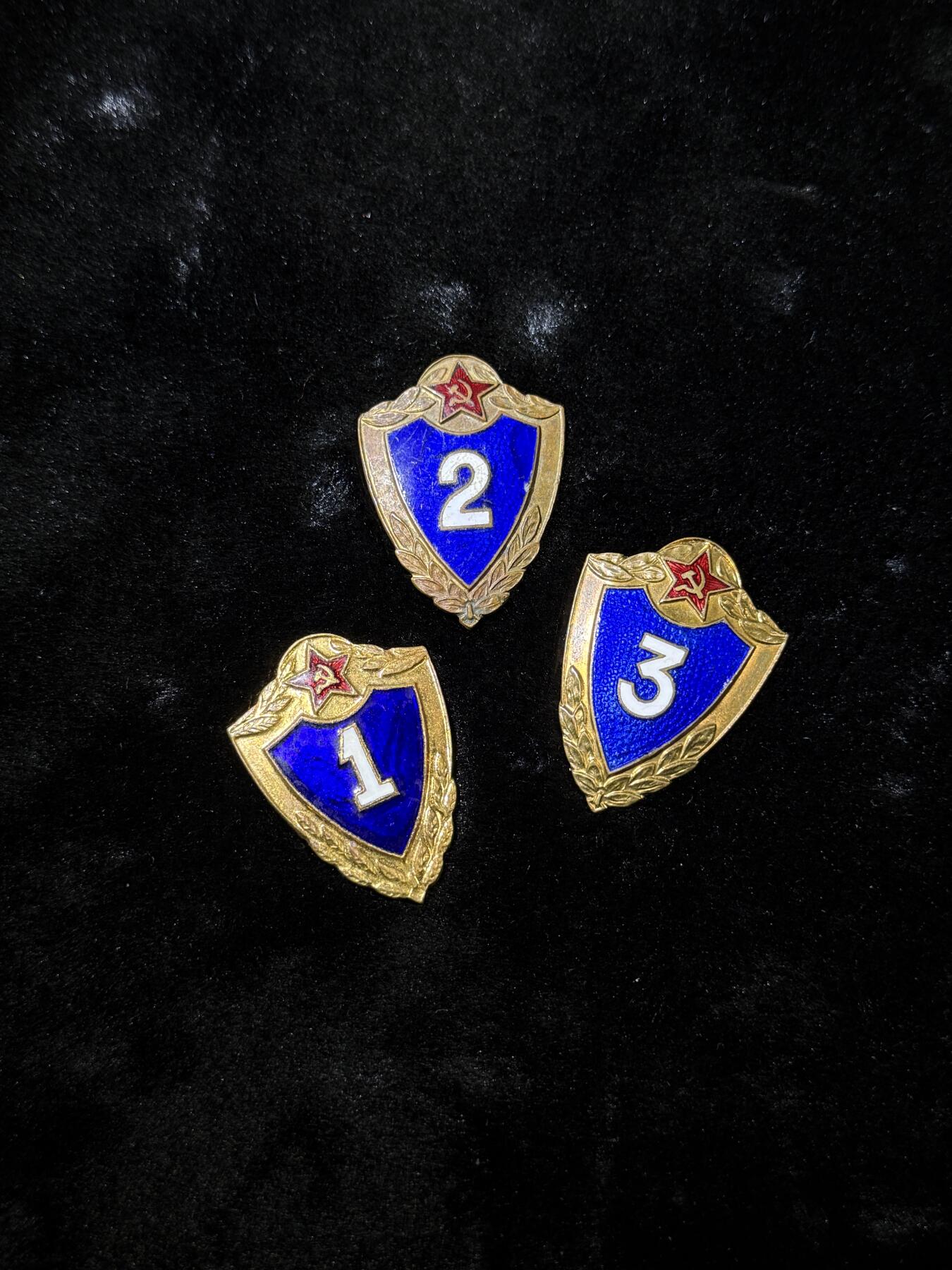 欢庆春节！戎马世界章牌大赏第111期春节大拍 苏联早期士兵技能证章一组