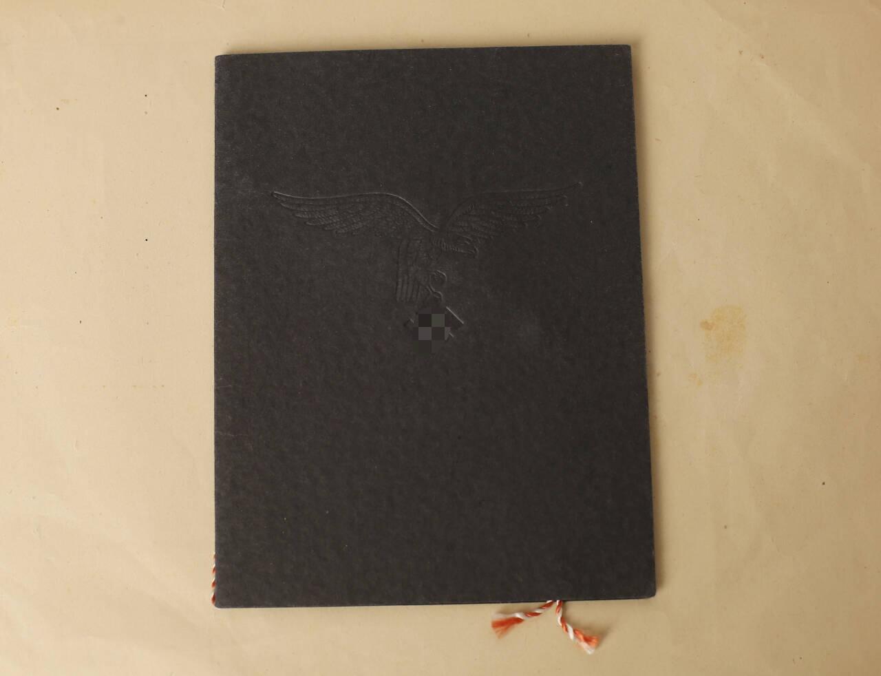 欢庆春节！戎马世界章牌大赏第112期春节大拍  德专场 空军航炮手 赫伯特·克勒 空军越野比赛第二名体育证书——1942年6月6日