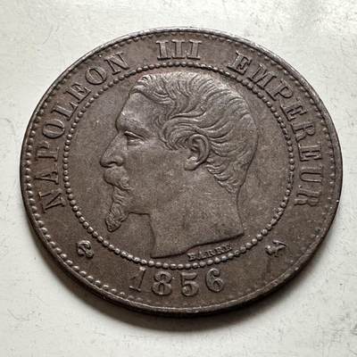 🌹外币初藏🌹🐯2026年第19场 快递已停，正月十五后再发 - 法国1856年2分 好品相