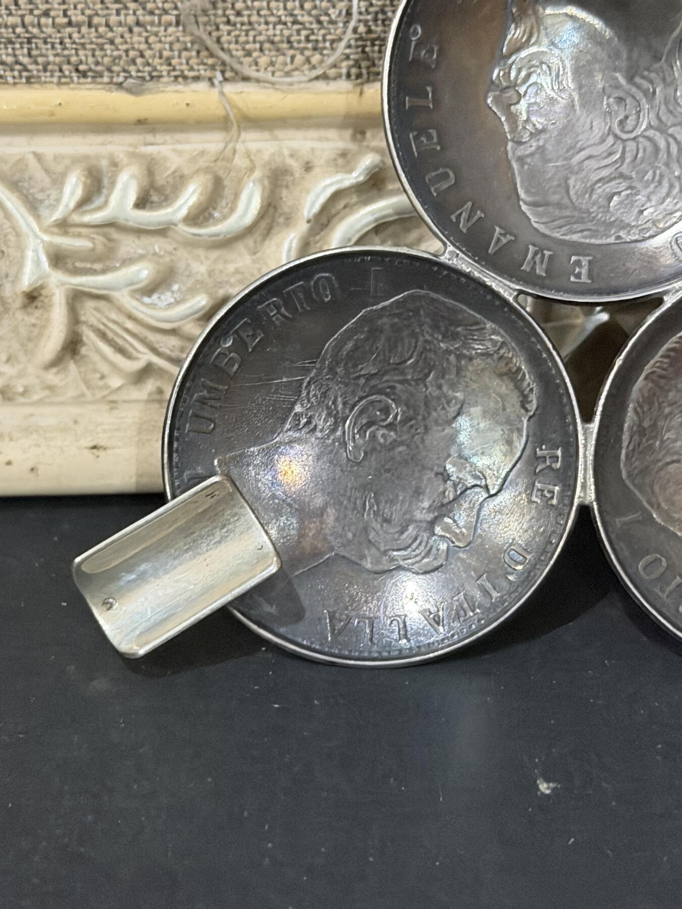 海外回流春节精品专场（一） 法国回流19世纪银制烟灰缸800银（尺寸：8.5cm，28g，有银款800）