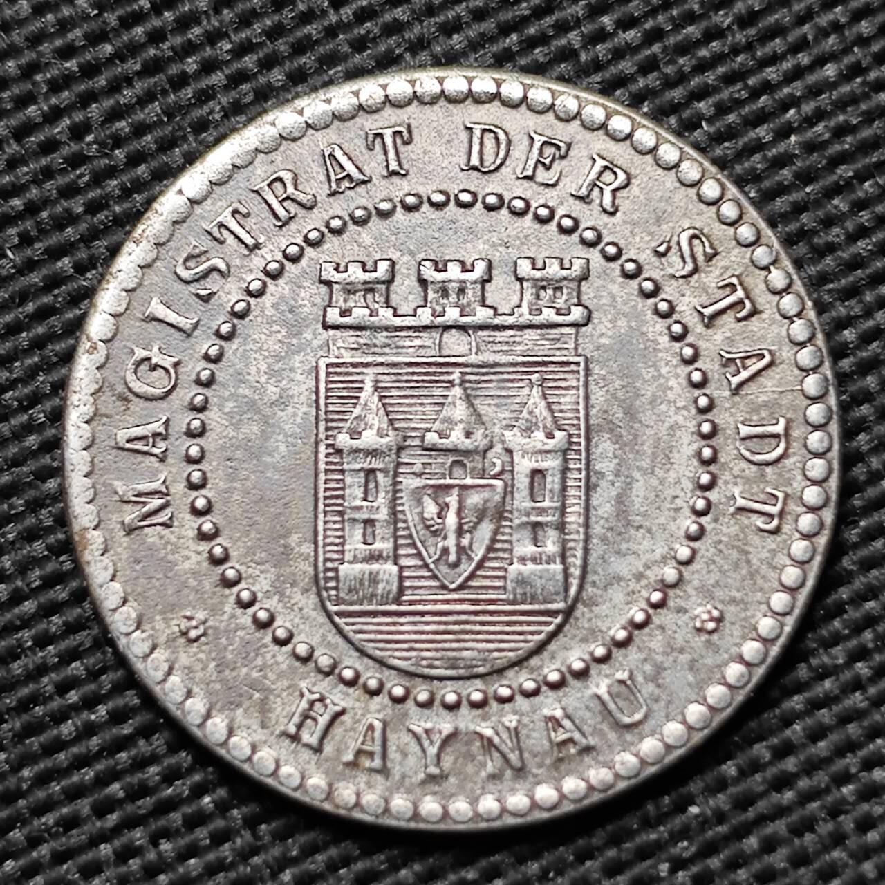 KK钱币收藏小铺  第397期 百期特怕（四拍之一） 2月预留时间 周末发货 ND(1914-1924) 德紧 海瑙25芬尼 铁币 