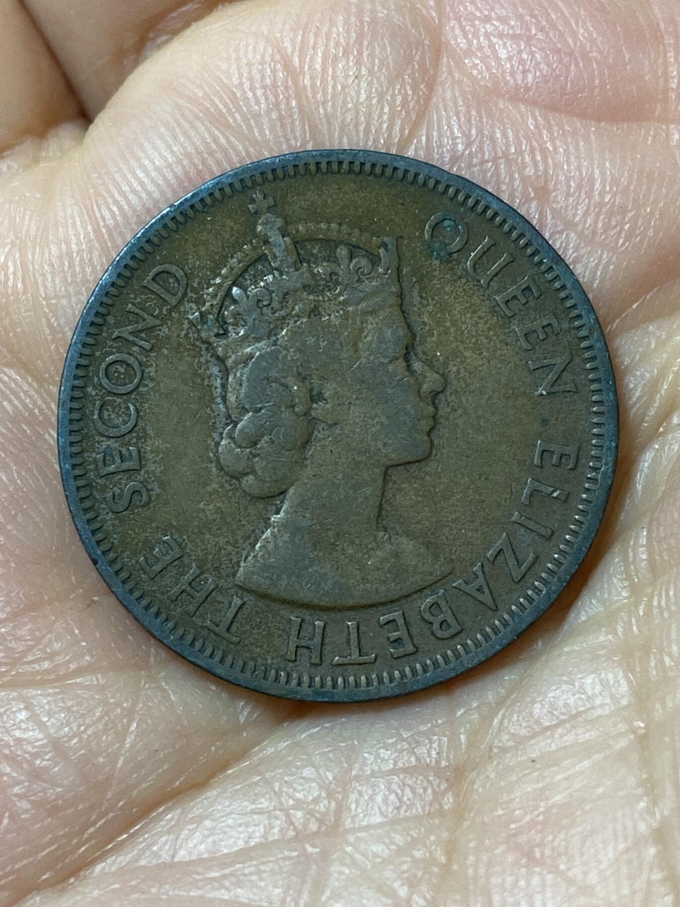 2026年第二十三场(总第一百九十二场）外国好品散币场(年后发货) 英属塞浦路斯1955年5米尔(伊丽莎白二世青年带冠，首发年仅发行2年)