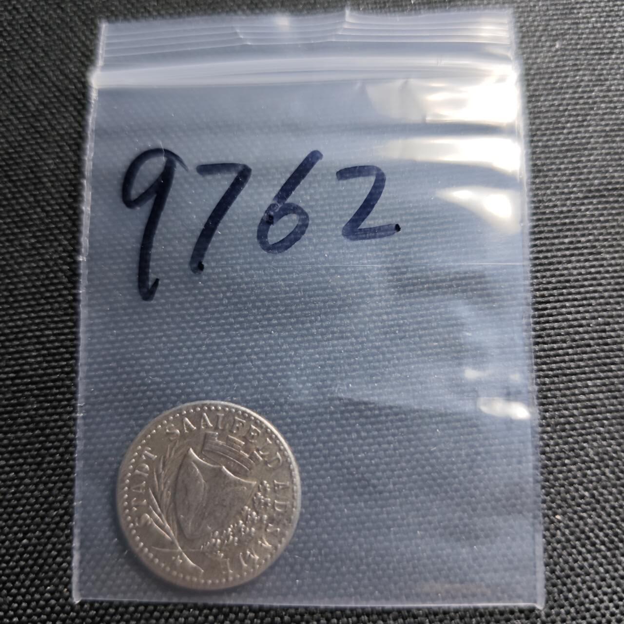 KK钱币收藏小铺  第397期 百期特怕（四拍之一） 2月预留时间 周末发货 ND（1917） 德紧萨尔菲尔德 10芬尼铁币 