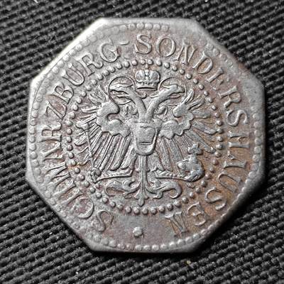 KK钱币收藏小铺  第397期 百期特怕（四拍之一） 2月预留时间 周末发货 -  ND(1918) 德紧吕贝克霍尔斯坦地区 20芬尼铁币