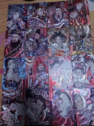 夜之极第三十九期 （2月11日周三晚9点截拍，欢迎竞拍） - 炎卡 问道东方 彫仙 手绘典藏折光粗闪16张套