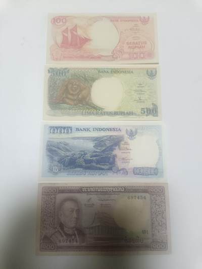 【20260212】非全新纸币和硬币第334场 - 亚洲国家4张纸币