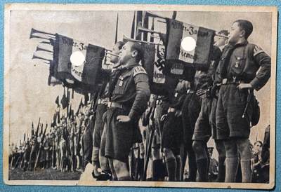 盛世勋华——号角文化勋章邮票专场拍卖第305期 - 德国（1939）德意志觉醒系列宣传卡片 小胡子青年团（HJ）的号角