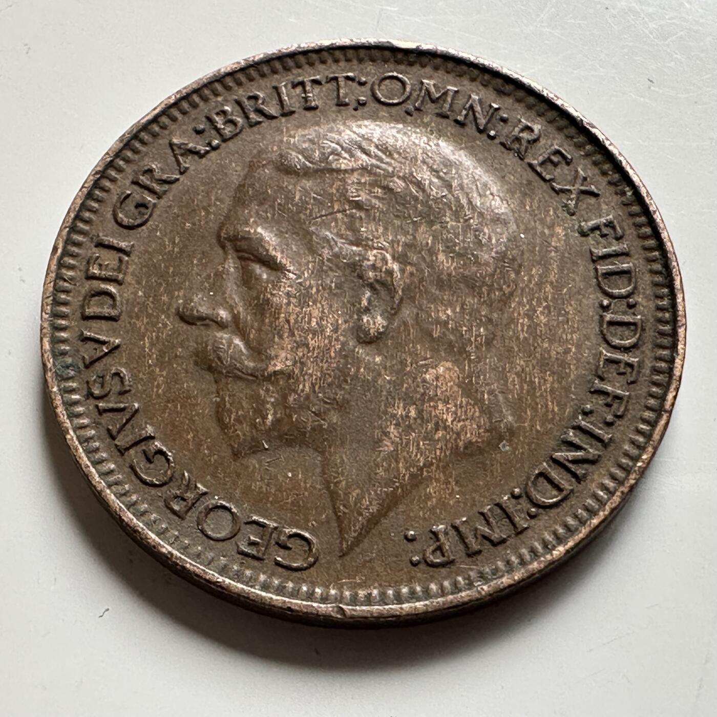 🌹外币初藏🌹🐯2026年第19场 快递已停，正月十五后再发 英国1931年1/4便士 一法新