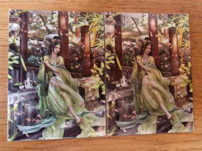 周四第100期阳大大卡牌拍卖第100期（持续收拍品，周六晚上九点截拍，进群福利早知道） - 【双联】卡德曼 武韵红颜 三国演义 兰心 太史昭容 绿衣2张 折光粗闪