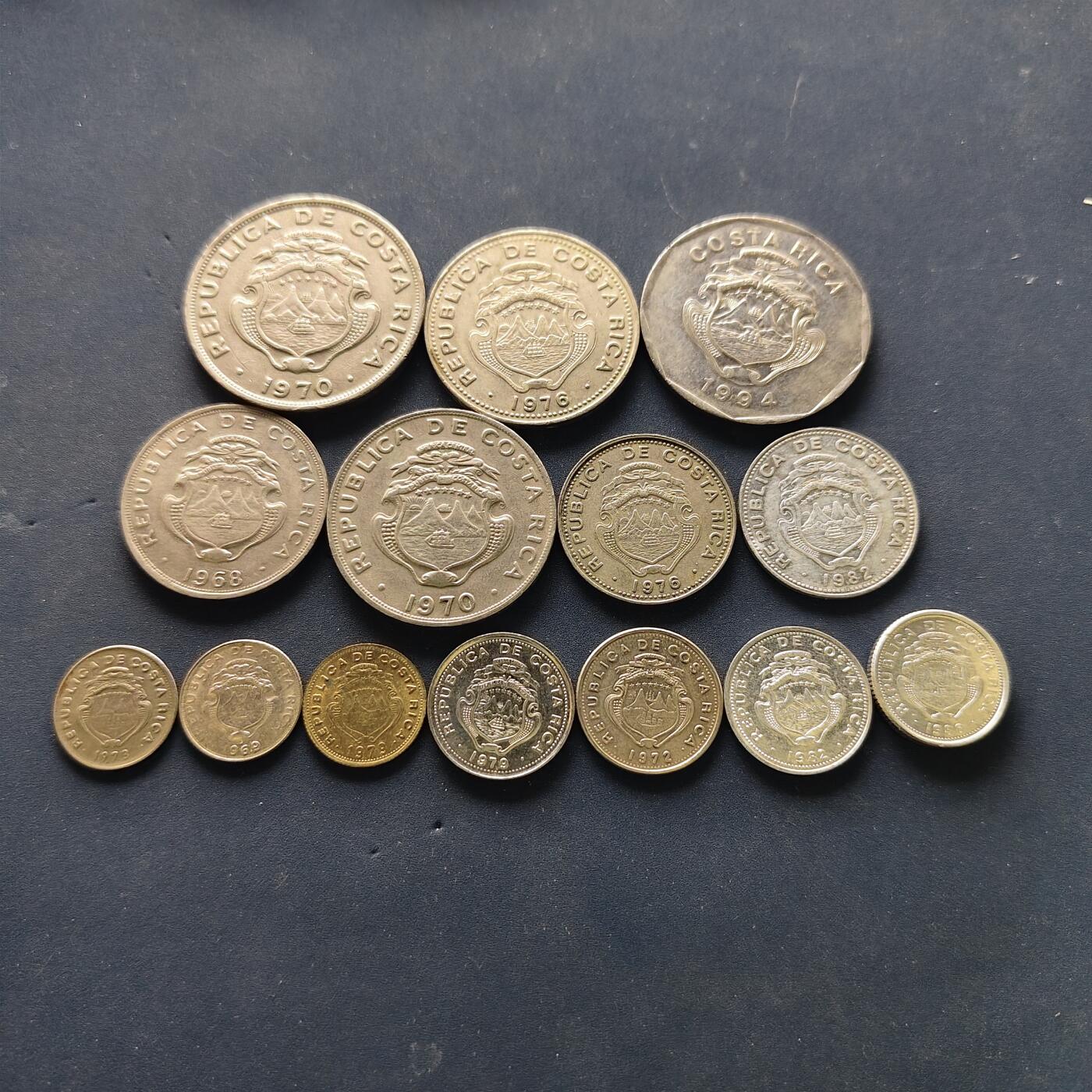 【全场包邮】纯粹捡漏拍502场 哥斯达黎加各年份各版本14枚一组