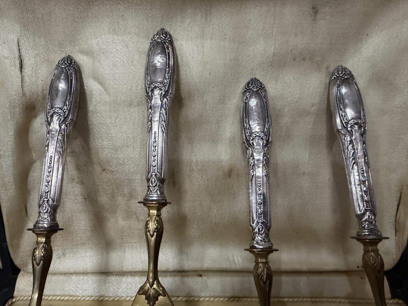 海外回流春节精品专场（一） 法国回流19世纪纯银餐具一套（左起尺寸：15.8cm，18.8cm，15.9cm，16.5，120g，有银标）