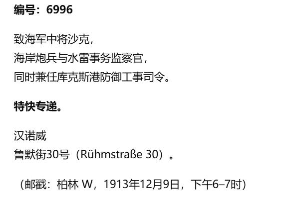 欢庆春节！戎马世界章牌大赏第112期春节大拍  德专场 德皇威廉二世批准海军中将威廉·沙克退役编入待命的内阁敕令的原始寄送信封
