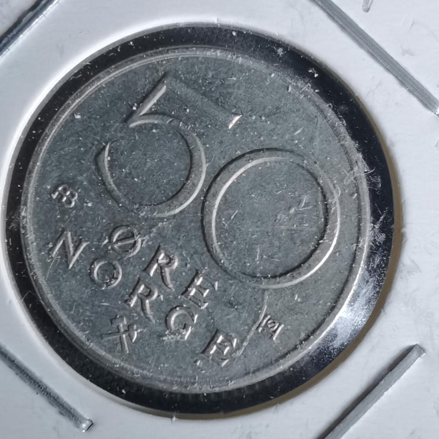 沼泽如烟--第991场 挪威1976年50欧尔