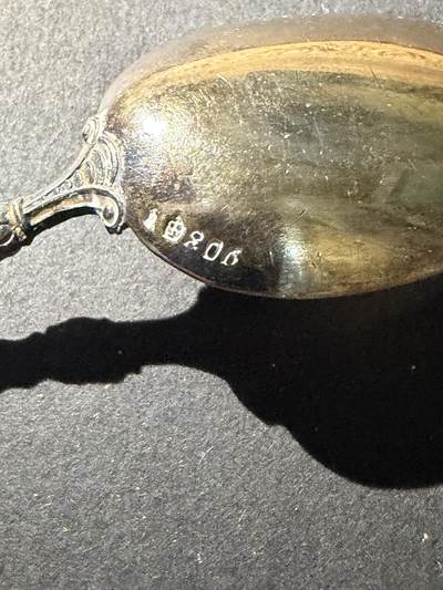 海外回流精品拍卖（五一专场） 法国回流银勺子一套（10.8cm，122g，有银标800）