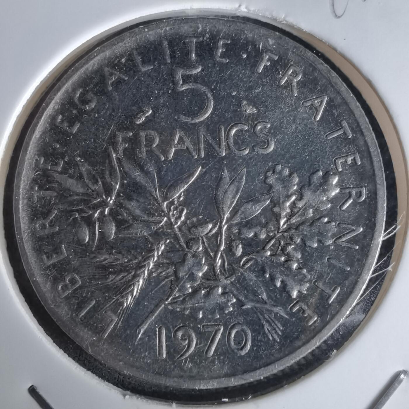 沼泽如烟--第991场 法国1970年5法郎