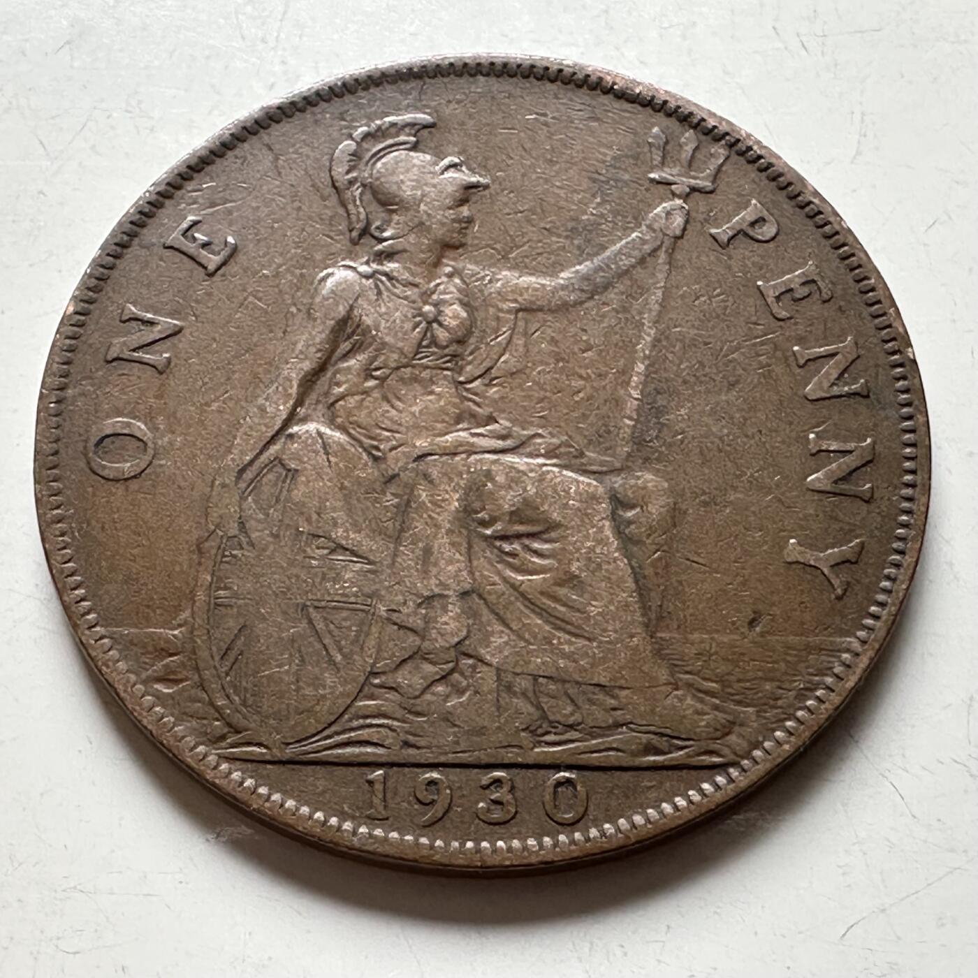 🌹外币初藏🌹🐯2026年第19场 快递已停，正月十五后再发 英国1930年一便士