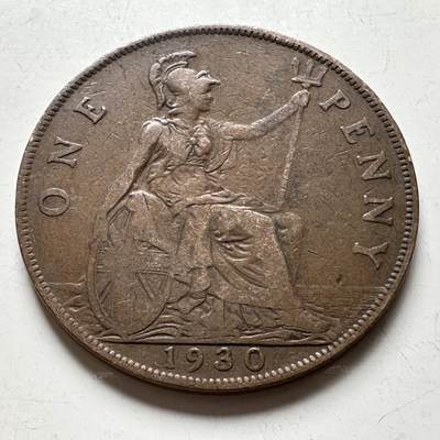 🌹外币初藏🌹🐯2026年第19场 快递已停，正月十五后再发 - 英国1930年一便士