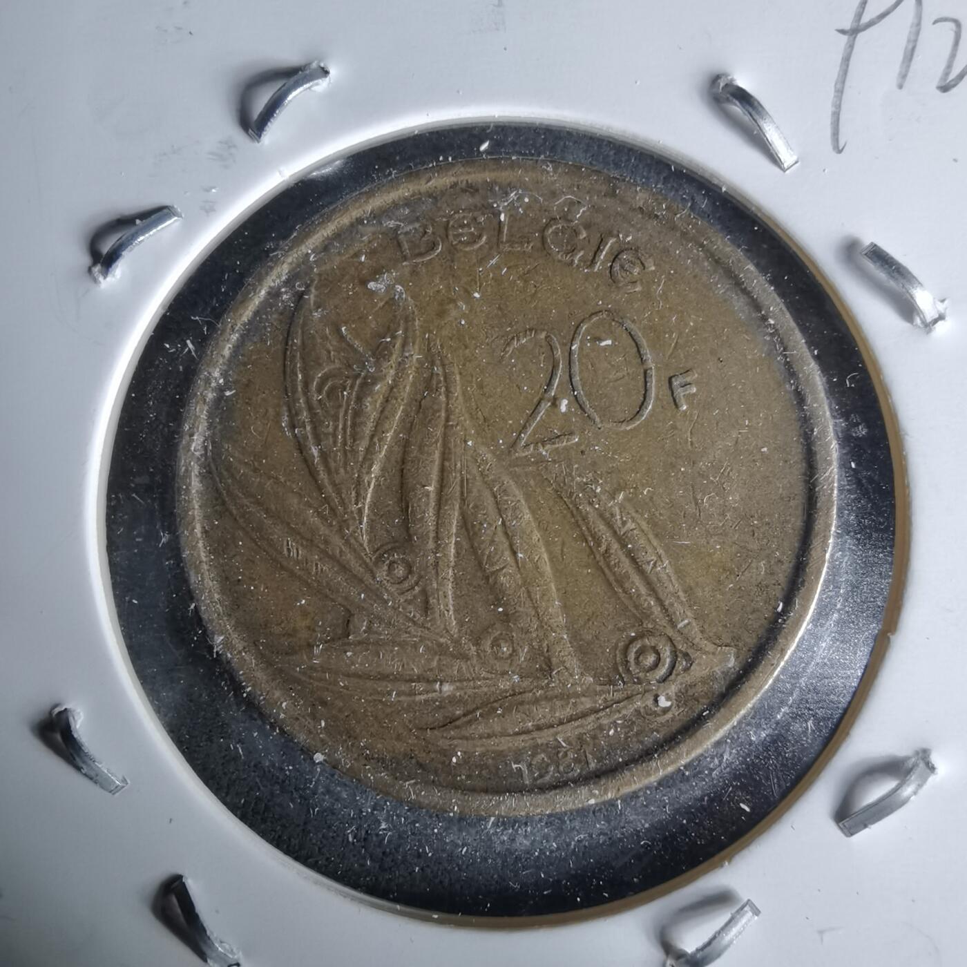 沼泽如烟--第991场 比利时1981年20法郎