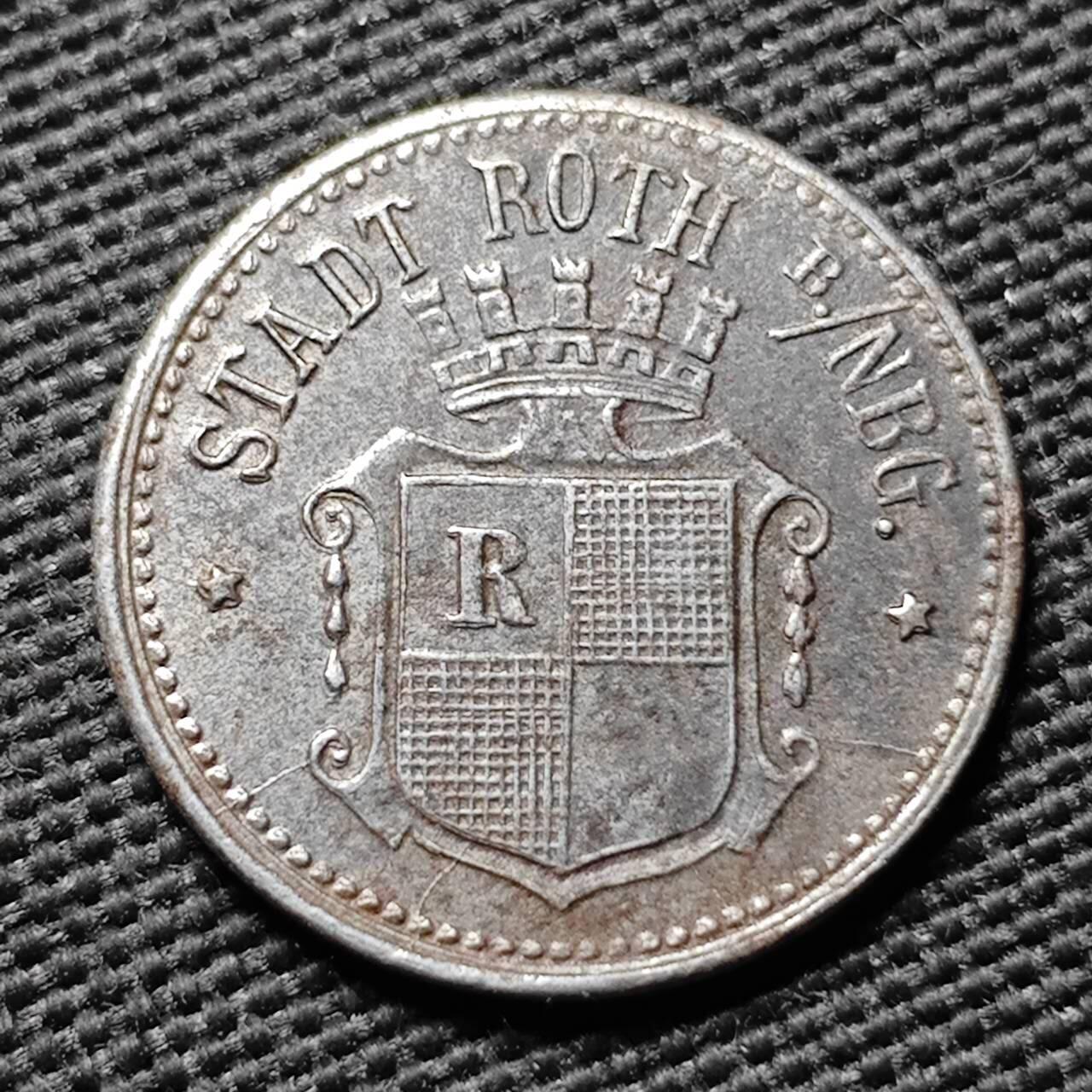 KK钱币收藏小铺  第397期 百期特怕（四拍之一） 2月预留时间 周末发货 1920 德紧罗特市 10芬尼铁币