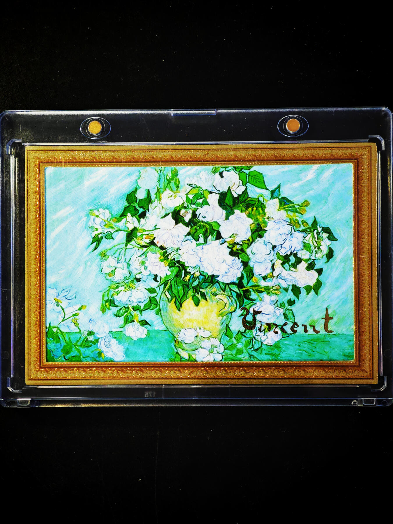 琦卡当当铺～第33期★★好多小漏~马上就结束了快来~支持寄存★★~【9点40结束】扫码加群抽[包邮券]~ 世界名画珍藏-白玫瑰-140x170mm-带卡砖无盒-1张