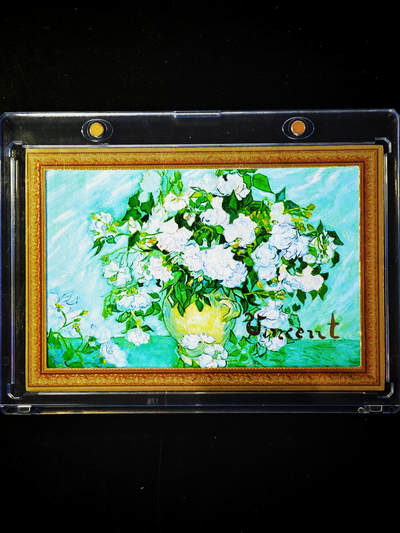 琦卡当当铺～第33期★★好多小漏~马上就结束了快来~支持寄存★★~【9点40结束】扫码加群抽[包邮券]~ - 世界名画珍藏-白玫瑰-140x170mm-带卡砖无盒-1张