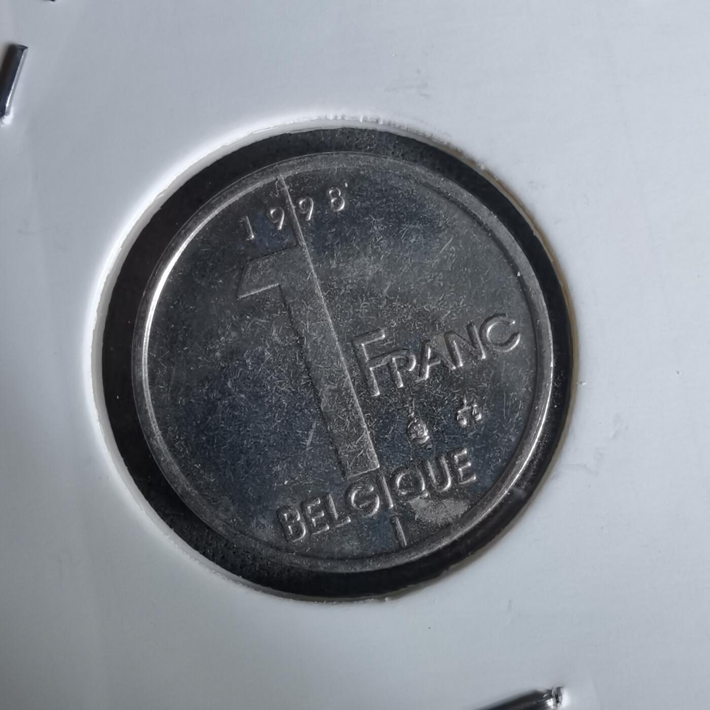 沼泽如烟--第991场 比利时1998年1法郎