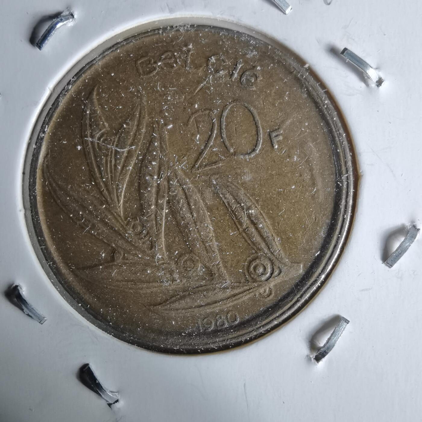 沼泽如烟--第991场 比利时1980年20法郎