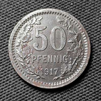 KK钱币收藏小铺  第397期 百期特怕（四拍之一） 2月预留时间 周末发货 - 1917 德紧伊瑟隆市 50芬尼铁币 