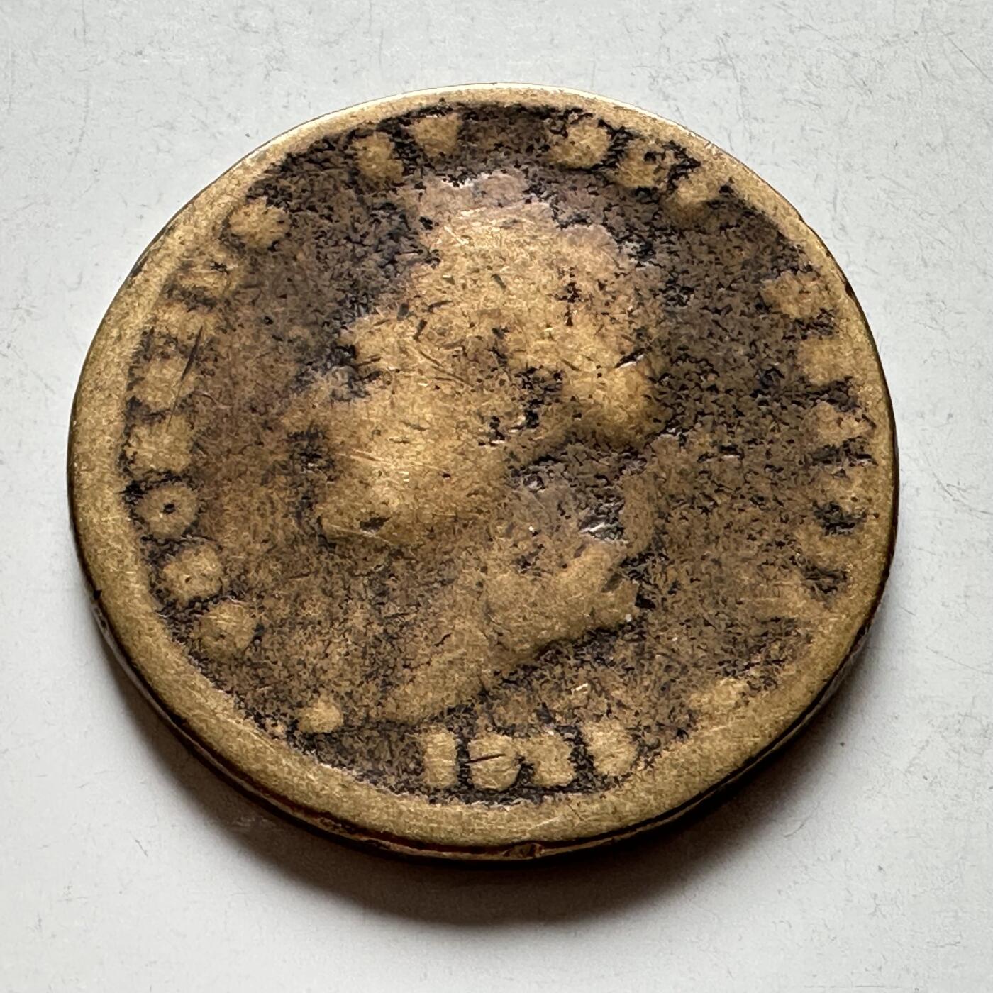 🌹外币初藏🌹🐯2026年第19场 快递已停，正月十五后再发 少见的乔治四世一便士黄铜代用币 33毫米16.1克