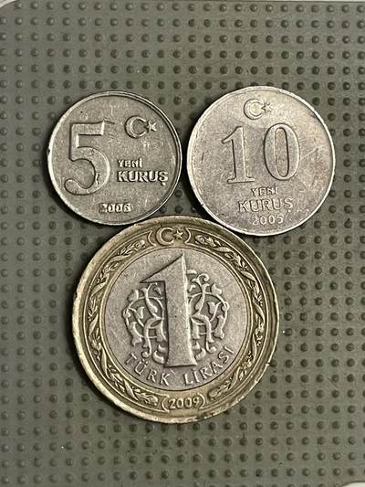 2026年第26场各国散币拍卖（总第176场）年前发货截止到11号 - 土耳其3枚