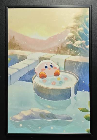 天玑星卡拍第171期《2.12周四截拍年前最后一场》持续收拍收评中 满赠卡需备注 - 星之卡比装饰画摆台 A4左右尺寸 可