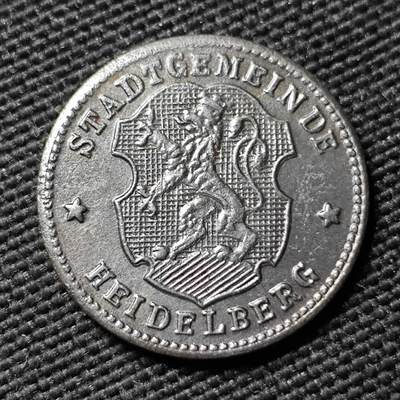 KK钱币收藏小铺  第397期 百期特怕（四拍之一） 2月预留时间 周末发货 -  ND(1918) 德紧海德堡市 10芬尼铁币