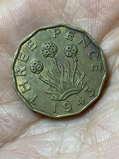 2026年第二十三场(总第一百九十二场）外国好品散币场(年后发货) - 英国🇬🇧1943年3便士(乔治六世第一版)