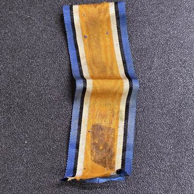 西秦中古拍卖第七十七期 2026马年新春专场 本场拍品年初九发出 - 英国一战战争奖章绶带 可以用于中国劳工奖章的替换绶带 同款式同一时代