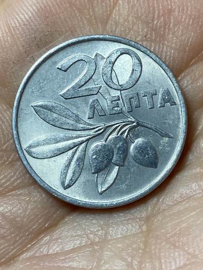 2026年第二十三场(总第一百九十二场）外国好品散币场(年后发货) - 希腊🇬🇷1973单年份20雷普塔(军政府向第三共和国过渡时期)